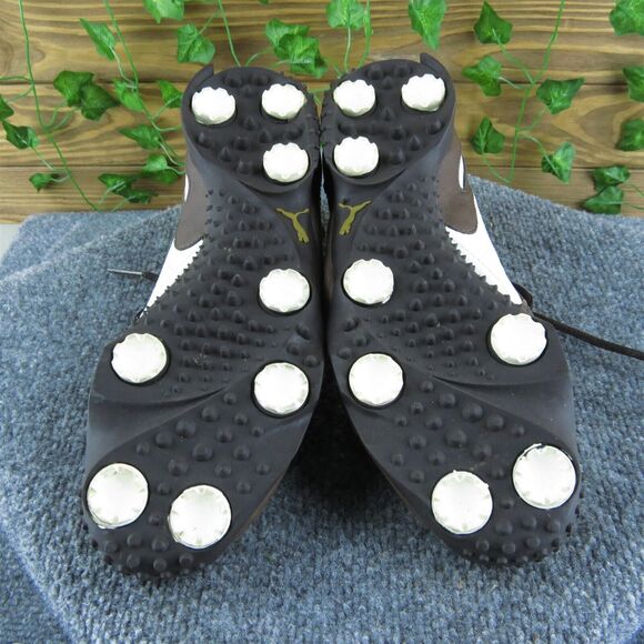 PUMA Men's Golf‎ Wingtip Cleat Sneaker Brown Leather Size 9M Gently Used 2025 - Picture 6 of 6